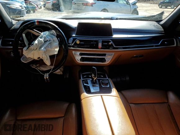 2019 BMW 7 Series 750i with VIN WBA7F0C53KGM24560, listed as a Copart auction lot 37540533 with 0 mi miles. Bid and sale history available at carsss.com. Image 8.