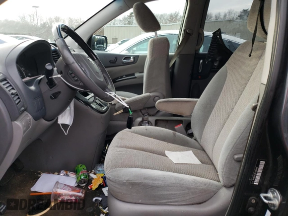 2012 Kia Sedona EX with VIN KNDMH4C7XC6488806, listed as a Copart auction lot 39989144 with 186,622 mi miles and Salvage Title. Bid and sale history available at carsss.com. Image 7.