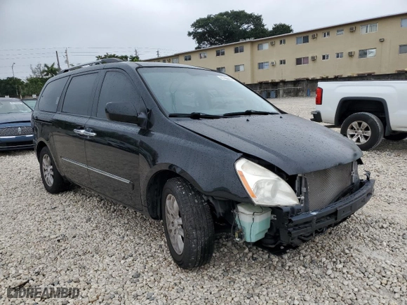 2010 Kia Sedona EX with VIN KNDMH4C35A6334840, listed as a Copart auction lot 41789215 with 126,730 mi miles and Salvage Title. Bid and sale history available at carsss.com. Image 4.