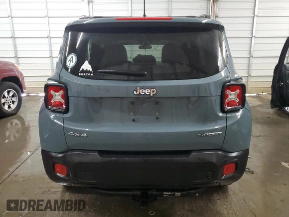 2017 Jeep Renegade Sport with VIN ZACCJBAB1HPG23090, listed as a Copart auction lot 52855115 with 72,821 mi miles and Salvage Title. Bid and sale history available at carsss.com. Image 6.