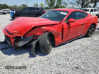 2024 Ford Mustang EcoBoost with VIN 1FA6P8TH2R5100919, listed as a Copart auction lot 52518015 with 18,205 mi miles and Non Repairable. Bid and sale history available at carsss.com. Image 1.