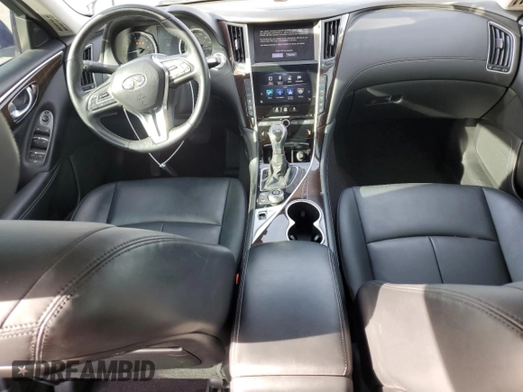 2018 Infiniti Q50 Sport with VIN JN1EV7AP3JM360338, listed as a Copart auction lot 83361504 with 47,008 mi miles and Salvage Title. Bid and sale history available at carsss.com. Image 8.