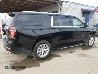 2023 Chevrolet Suburban Premier with VIN 1GNSCFKD0PR500207, listed as a Copart auction lot 48436254 with 10,108 mi miles and . Bid and sale history available at DreamBid. Image 3.