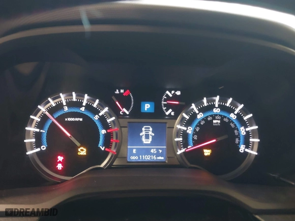 2019 Toyota 4Runner SR5 with VIN JTEBU5JR8K5705475, listed as a IAAI auction lot 41699077 with 110,216 mi miles. Bid and sale history available at carsss.com. Image 7.