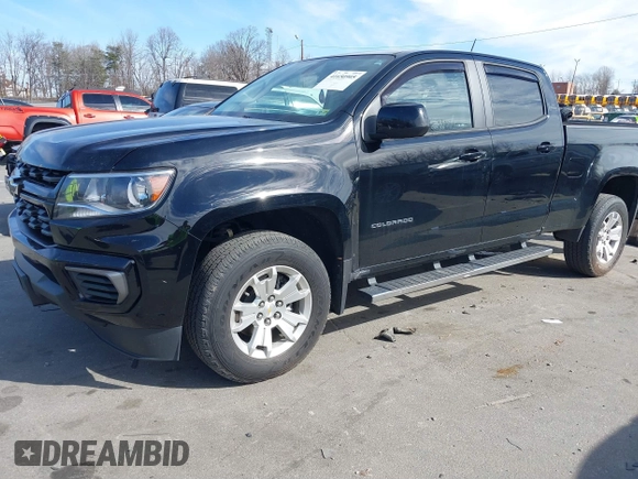 2021 Chevrolet Colorado 2WD LT with VIN 1GCGSCEN1M1111865, listed as a IAAI auction lot 41650905 with 58,389 mi miles and . Bid and sale history available at DreamBid. Image 2.