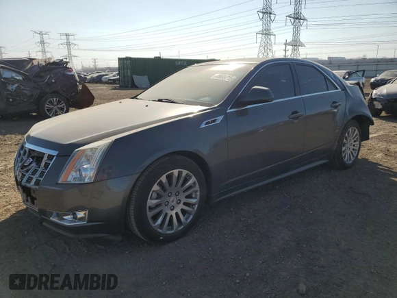 2012 Cadillac CTS Premium with VIN 1G6DS5E30C0129391, listed as a Copart auction lot 48699715 with 132,357 mi miles and Salvage title. Bid and sale history available at DreamBid. Image 1.