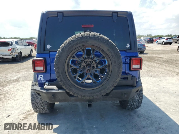 2019 Jeep Wrangler Unlimited Sport S with VIN 1C4HJXDN7KW532960, listed as a Copart auction lot 50556645 with 103,172 mi miles and Salvage title. Bid and sale history available at DreamBid. Image 6.