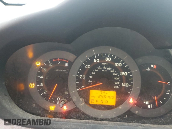 2010 Toyota RAV4 Sport with VIN JTMRK4DV1A5087362, listed as a Copart auction lot 58727595 with 245,480 mi miles and Clean title. Bid and sale history available at DreamBid. Image 9.