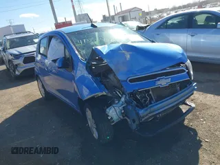 2015 Chevrolet Spark LT with VIN KL8CD6S9XFC766267, listed as a IAAI auction lot 41863446 with 71,397 mi miles. Bid and sale history available at carsss.com. Image 1.