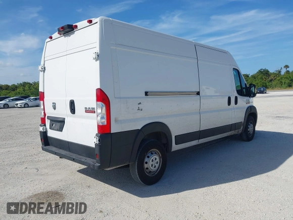 2020 Ram ProMaster Cargo with VIN 3C6TRVDGXLE110970, listed as a IAAI auction lot 42109762 with 71,539 mi miles and . Bid and sale history available at carsss.com. Image 4.