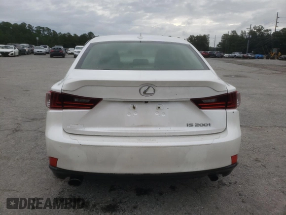 2016 Lexus IS 200t with VIN JTHBA1D29G5011632, listed as a Copart auction lot 74346454 with 104,791 mi miles and Salvage Title. Bid and sale history available at DreamBid. Image 6.