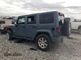 2015 Jeep Wrangler Unlimited Sahara with VIN 1C4BJWEG6FL640316, listed as a Copart auction lot 48024865 with 128,317 mi miles and Salvage Title. Bid and sale history available at carsss.com. Image 2.
