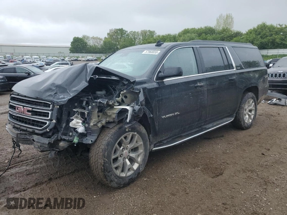 2019 GMC Yukon XL SLE z VIN 1GKS2FEC2KR204603, wystawiony jako Copart lot #57960055 z przebiegiem 68 463 mil mil oraz Czysty tytuł • Clean title. Historia ofert i sprzedaży dostępna na DreamBid. Obrazek 1.