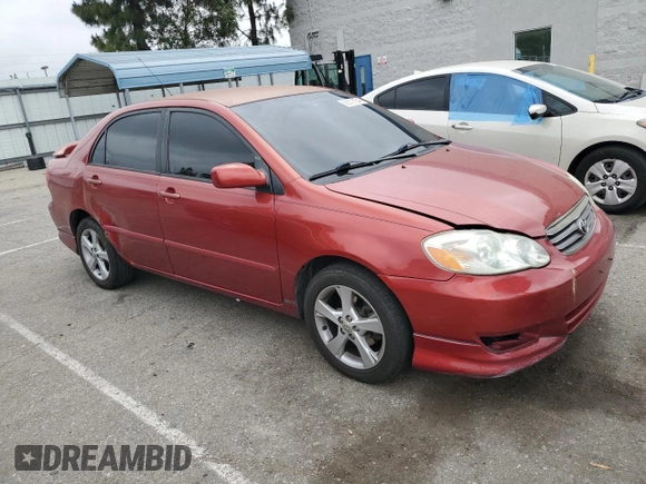 2003 Toyota Corolla CE with VIN 1NXBR32E63Z118863, listed as a Copart auction lot 54616565 with 233,229 mi miles and Salvage Title. Bid and sale history available at DreamBid. Image 4.