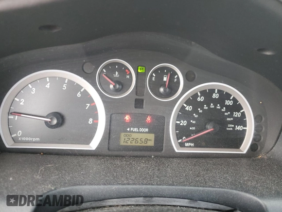 2005 Hyundai Santa Fe GLS with VIN KM8SC13D65U949875, listed as a Copart auction lot 47361905 with 122,658 mi miles and Salvage Title. Bid and sale history available at carsss.com. Image 9.