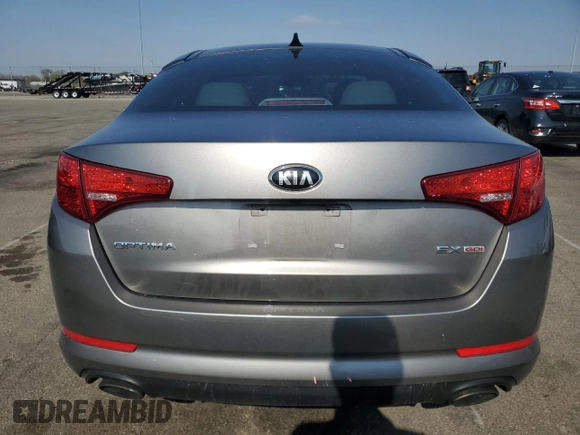 2013 Kia Optima EX with VIN 5XXGN4A74DG135084, listed as a Copart auction lot 53821085 with 97,848 mi miles and Salvage Title. Bid and sale history available at carsss.com. Image 6.