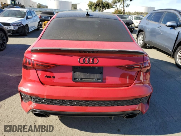 2023 Audi RS 3 z VIN WUAG4DGY9PA909612, wystawiony jako Copart lot #41700735 z przebiegiem 22 370 mil mil oraz Szkoda całkowita • Salvage title. Historia ofert i sprzedaży dostępna na DreamBid. Obrazek 6.