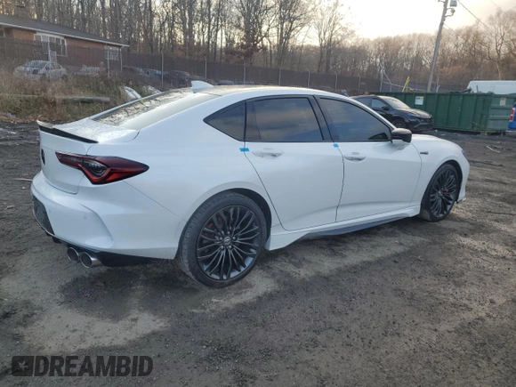 2021 Acura TLX Type S with VIN 19UUB7F07MA001109, listed as a Copart auction lot 85653194 with 0 mi miles and Salvage Title. Bid and sale history available at carsss.com. Image 3.