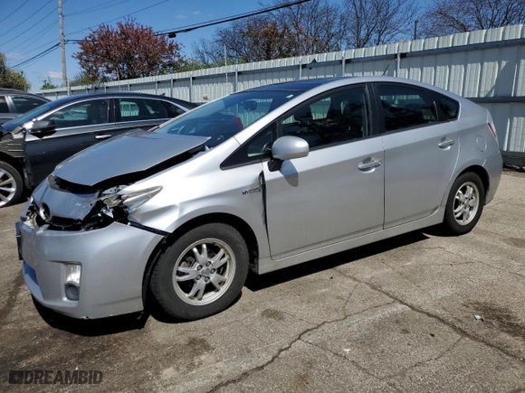 2010 Toyota Prius II with VIN JTDKN3DU6A5141877, listed as a Copart auction lot 52186065 with 178,390 mi miles and Salvage Title. Bid and sale history available at carsss.com. Image 1.