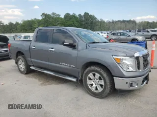 2018 Nissan Titan SV with VIN 1N6AA1E65JN509510, listed as a Copart auction lot 52459525 with 65,164 mi miles and Salvage Title. Bid and sale history available at carsss.com. Image 4.