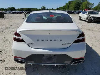 2023 Genesis G70 3.3T with VIN KMTG54TE1PU107920, listed as a Copart auction lot 58430254 with Not Provided miles and Salvage Title. Bid and sale history available at DreamBid. Image 6.