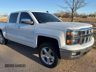 2015 Chevrolet Silverado 1500 LTZ with VIN 3GCUKSEC0FG149328, listed as a Copart auction lot 85583494 with 144,033 mi miles and Clean Title. Bid and sale history available at carsss.com. Image 1.