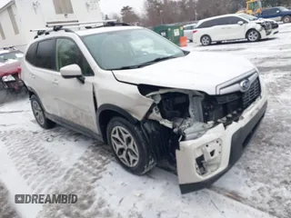2021 Subaru Forester Premium z VIN JF2SKAFCXMH564760, wystawiony jako IAAI lot #41452629 z przebiegiem 43 254 mil mil oraz . Historia ofert i sprzedaży dostępna na DreamBid. Obrazek 1.