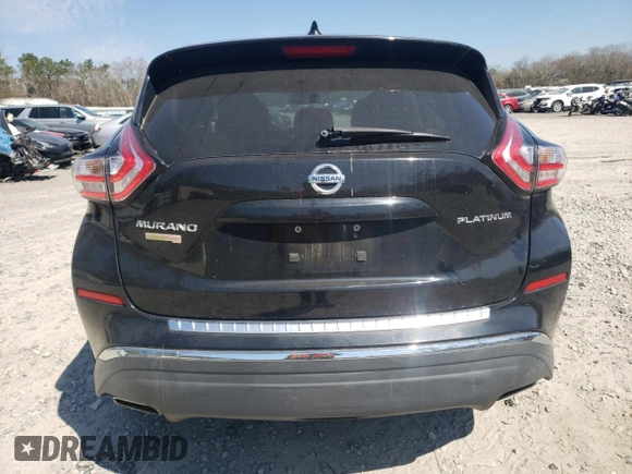 2018 Nissan Murano Platinum with VIN 5N1AZ2MG1JN155413, listed as a Copart auction lot 46956355 with 111,036 mi miles and Salvage Title. Bid and sale history available at carsss.com. Image 6.