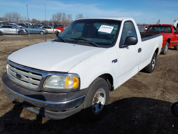 2002 Ford F-150 XL with VIN 3FTRF17232MA23677, listed as a IAAI auction lot 41849534 with 1 mi miles. Bid and sale history available at carsss.com. Image 2.