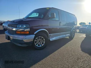 2004 Chevrolet Express Passenger z VIN 1GBFG15T141225336, wystawiony jako Copart lot #79581294 z przebiegiem Nie podano mil oraz Czysty tytuł • Clean title. Historia ofert i sprzedaży dostępna na DreamBid. Obrazek 2.