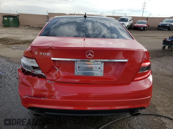 2008 Mercedes-Benz C 300 Sport with VIN WDDGF54X48R033758, listed as a Copart auction lot 59987775 with 125,366 mi miles and Salvage title. Bid and sale history available at DreamBid. Image 6.