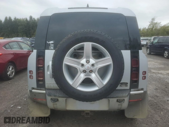 2022 Land Rover Defender SE with VIN SALEP7RU0N2106968, listed as a Copart auction lot 71045954 with 35,366 mi miles and Salvage title. Bid and sale history available at DreamBid. Image 6.