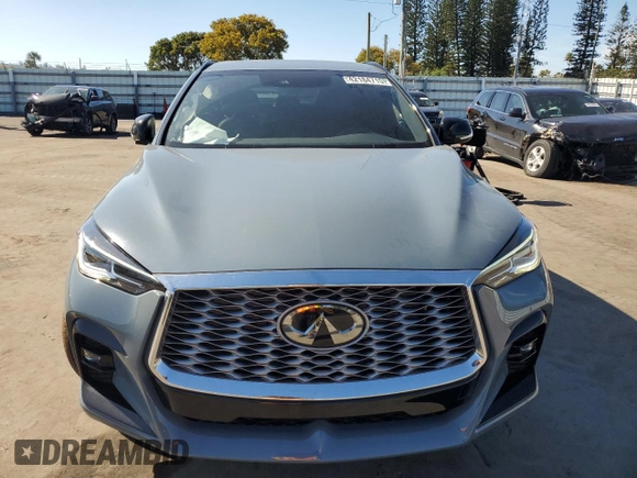 2024 Infiniti QX55 Luxe with VIN 3PCAJ5JR6RF113316, listed as a Copart auction lot 42184715 with 4,172 mi miles and Non Repairable. Bid and sale history available at DreamBid. Image 5.