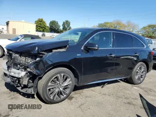 2019 Acura MDX Sport Hybrid w/Technology Pkg with VIN 5J8YD7H52KL001766, listed as a Copart auction lot 75276724 with 71,035 mi miles and Salvage Title. Bid and sale history available at carsss.com. Image 1.
