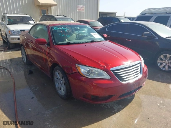 2012 Chrysler 200 Touring with VIN 1C3BCBEB1CN143511, listed as a IAAI auction lot 41575331 with NaN miles. Bid and sale history available at carsss.com. Image 1.