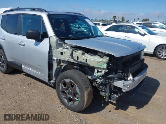 2017 Jeep Renegade Sport with VIN ZACCJAAB0HPF09057, listed as a IAAI auction lot 42141479 with 104,228 mi miles and . Bid and sale history available at DreamBid. Image 6.