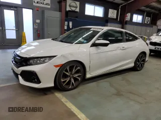 2018 Honda Civic Si Coupe with VIN 2HGFC3A5XJH752008, listed as a Copart auction lot 89243615 with 95,291 mi miles and Clean Title. Bid and sale history available at carsss.com. Image 1.