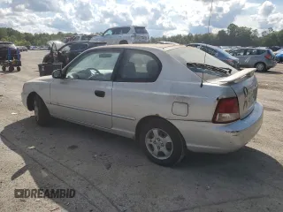 2002 Hyundai Accent GL with VIN KMHCG35C62U170660, listed as a Copart auction lot 49396344 with 145,942 mi miles and Salvage Title. Bid and sale history available at carsss.com. Image 2.