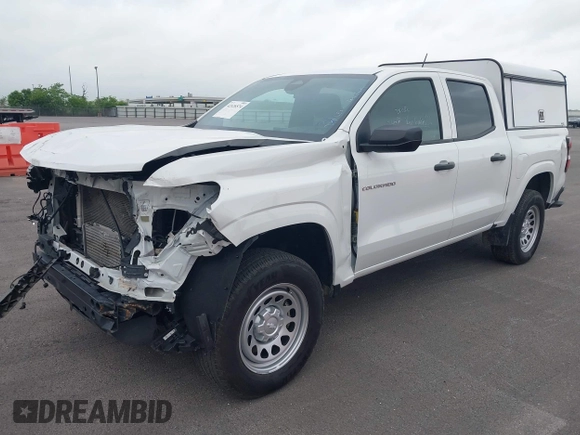 2024 Chevrolet Colorado 2WD Work Truck with VIN 1GCGSBECXR1148879, listed as a IAAI auction lot 42126574 with 209 mi miles and . Bid and sale history available at DreamBid. Image 2.