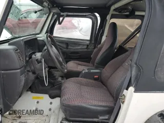1999 Jeep Wrangler SE with VIN 1J4FY29P6XP452304, listed as a Copart auction lot 86702024 with 141,896 mi miles and Salvage Title. Bid and sale history available at carsss.com. Image 7.