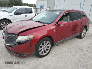 2013 Lincoln MKT with VIN 2LMHJ5FK1DBL51848, listed as a Copart auction lot 41604715 with 262,940 mi miles and Salvage Title. Bid and sale history available at DreamBid. Image 1.