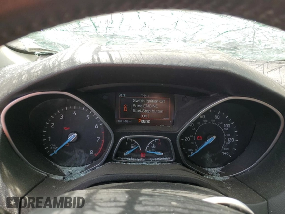 2017 Ford Focus Titanium with VIN 1FADP3N24HL279705, listed as a Copart auction lot 60169005 with 80,146 mi miles and Salvage title. Bid and sale history available at DreamBid. Image 9.