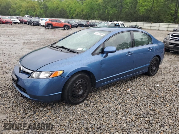 2008 Honda Civic LX with VIN 1HGFA16548L070371, listed as a Copart auction lot 50827495 with 218,270 mi miles and Salvage Title. Bid and sale history available at DreamBid. Image 1.