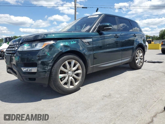 2016 Land Rover Range Rover Sport HSE with VIN SALWR2PFXGA664616, listed as a Copart auction lot 58308375 with 110,139 mi miles and Salvage title. Bid and sale history available at DreamBid. Image 1.