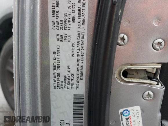 2021 Ram 1500 SLT z VIN 1C6RR7LG1MS502001, wystawiony jako Copart lot #79227794 z przebiegiem 112 486 mil mil oraz Szkoda całkowita • Salvage title. Historia ofert i sprzedaży dostępna na DreamBid. Obrazek 14.