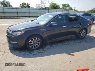 2019 Kia Optima LX with VIN 5XXGT4L34KG310690, listed as a Copart auction lot 60605715 with 110,332 mi miles and Salvage title. Bid and sale history available at DreamBid. Image 1.