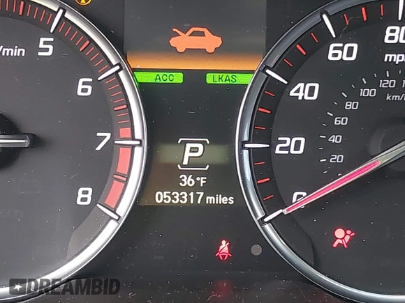 2018 Acura TLX w/A-SPEC Pkg with VIN 19UUB3F66JA004821, listed as a IAAI auction lot 41502028 with 53,317 mi miles. Bid and sale history available at carsss.com. Image 15.