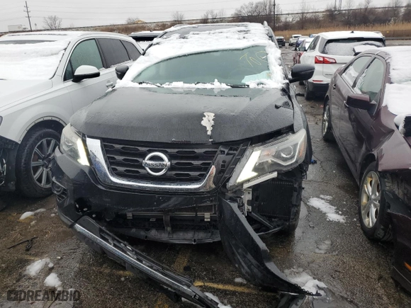 2019 Nissan Pathfinder S with VIN 5N1DR2MM9KC633593, listed as a Copart auction lot 51980225 with 207,226 mi miles and Clean Title. Bid and sale history available at carsss.com. Image 5.