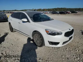 2015 Kia Cadenza Premium with VIN KNALN4D7XF5172879, listed as a Copart auction lot 76345394 with 124,492 mi miles and Salvage Title. Bid and sale history available at carsss.com. Image 4.