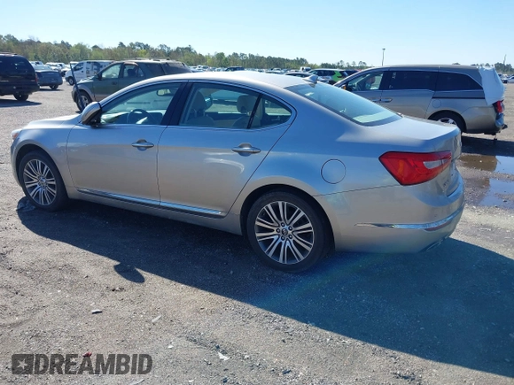 2014 Kia Cadenza Premium with VIN KNALN4D7XE5159404, listed as a IAAI auction lot 41811236 with 108,666 mi miles. Bid and sale history available at carsss.com. Image 3.